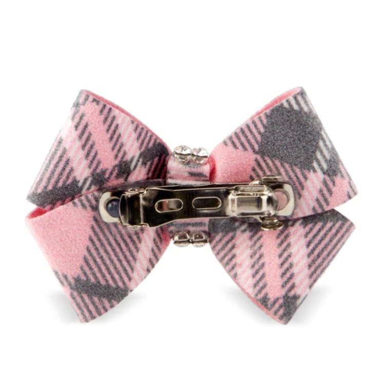 Puppy Pink Scotty Nouveau Ultrasuede Dog Hair Bow MORE COLOR OPTIONS