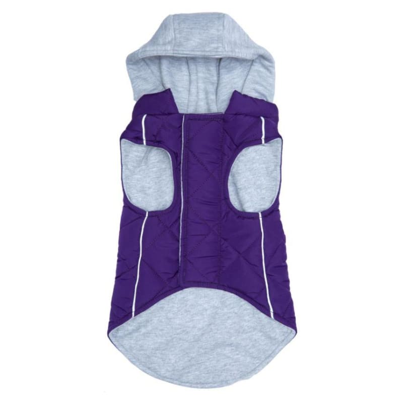 Weekend Sweatshirt Hoodie Dog Coat in Purple clothes for small dogs, cute dog apparel, cute dog clothes, dog apparel, dog sweaters
