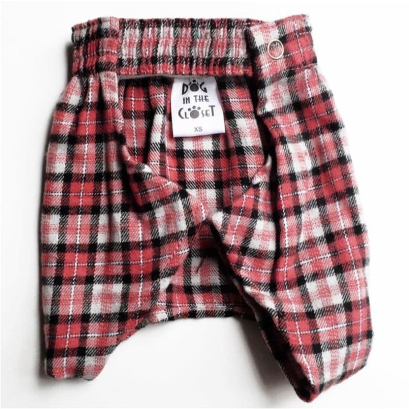 Plaid Flannel Boxer Shorts For Dogs boxer shorts for dogs, clothes for small dogs, cute dog apparel, cute dog clothes, dog apparel