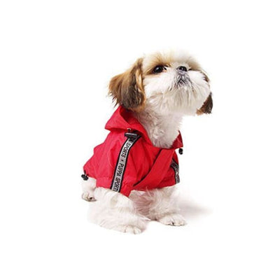 - Base Jumper Dog Raincoat in Red