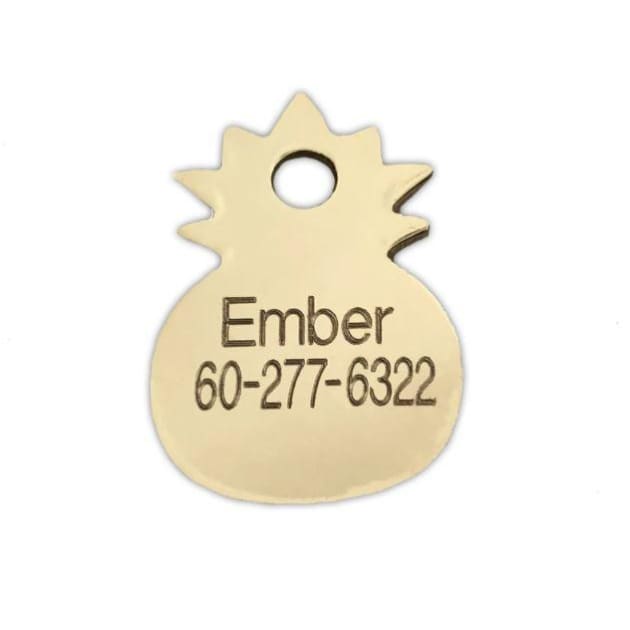 Pineapple Engravable Pet ID Tag NEW ARRIVAL