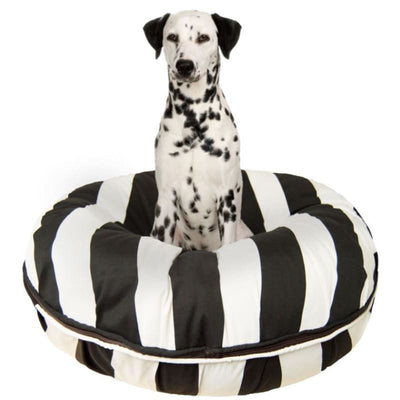 Panda Stripes Outdoor Bagel Bed bagel beds for dogs, cute dog beds, donut beds for dogs, NEW ARRIVAL
