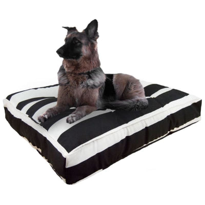 Panda Stripes Outdoor Rectangle Dog Bed BEDS, bolster dog beds, NEW ARRIVAL, rectangle dog beds
