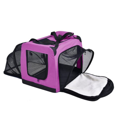 - Hounda Accordian Expandable Dog Crate in Pink