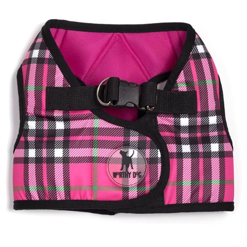 - Sidekick Pink Plaid Dog Harness dog harnesses harnesses for small dogs NEW ARRIVAL WORTHY DOG