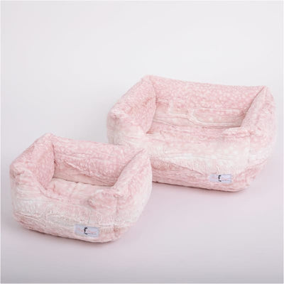 Pink Fawn Cashmere Dog Bed Dog Beds bolster beds for dogs, doggie designs, luxury dog beds, memory foam dog beds, NEW ARRIVAL