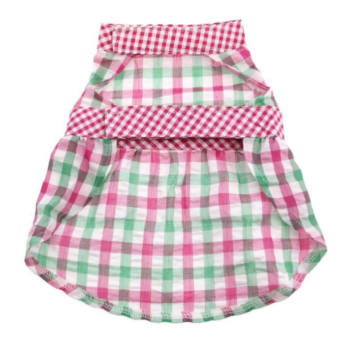 - Pink Check Plaid Dog Dress NEW ARRIVAL