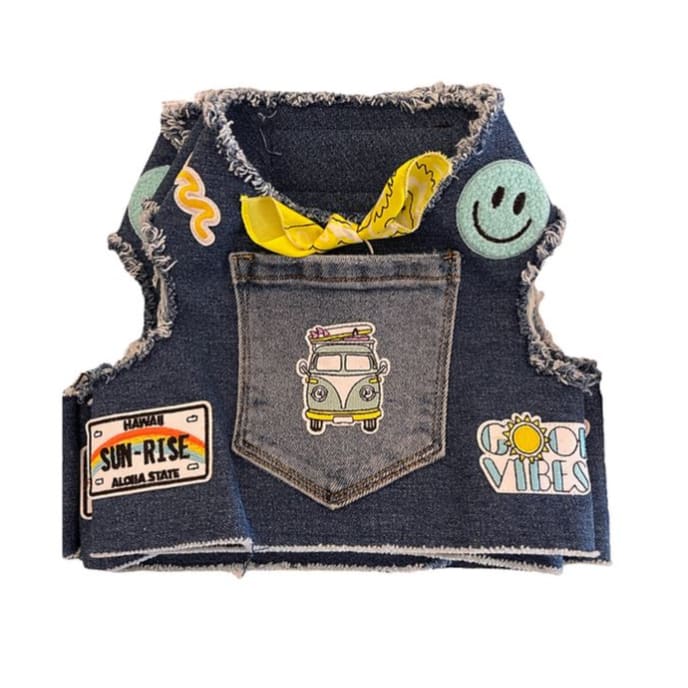 Summer Cruising Denim Vintage Harness MADE TO ORDER, NEW ARRIVAL