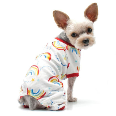 Rainbow Dog Pajamas boxer shorts for dogs, clothes for small dogs, cute dog apparel, cute dog clothes, dog apparel