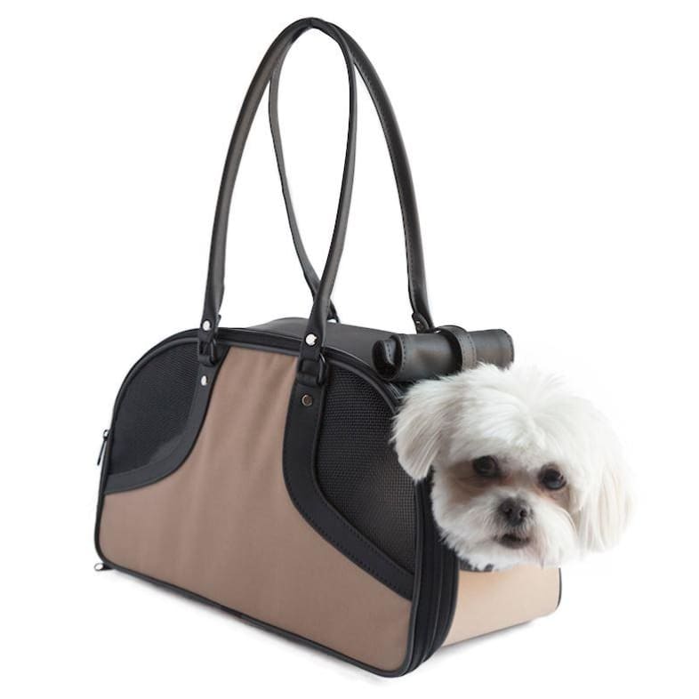 Roxy Khaki Dog Carrying Bag luxury dog carriers, luxury dog purse carriers