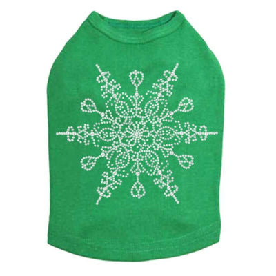 Snowflake Rhinestone Dog Tank Top clothes for small dogs, cute dog apparel, cute dog clothes, dog apparel, dog sweaters