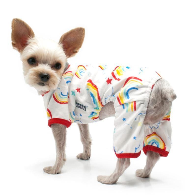 Rainbow Dog Pajamas boxer shorts for dogs, clothes for small dogs, cute dog apparel, cute dog clothes, dog apparel