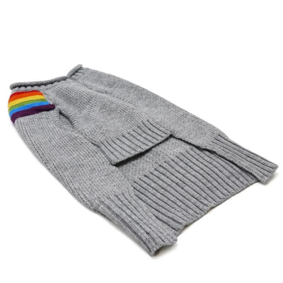 - Rainbow Turtleneck Dog Sweater Dog Sweater New Arrival