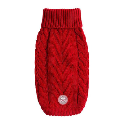 Red Chalet Sweater Dog Apparel