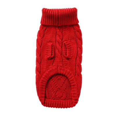 Red Chalet Sweater Dog Apparel
