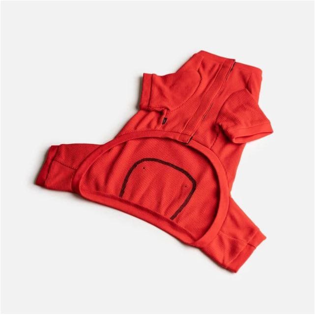 Red Thermal Dog Onesie + Matching Human PJ’s NEW ARRIVAL, PAJAMAS