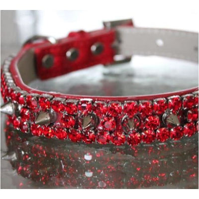 Red Hot Chili Peppers Inspired Heavy Metal Spiked Dog Collar - For Big Dogs NEW ARRIVAL