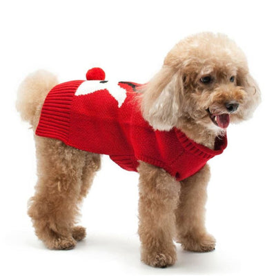 Red Nose Reindeer Dog Sweater Dog Apparel clothes for small dogs, cute dog apparel, cute dog clothes, dog apparel, dog hoodies