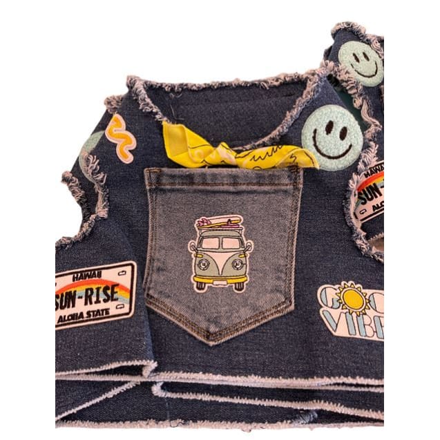 Summer Cruising Denim Vintage Harness MADE TO ORDER, NEW ARRIVAL