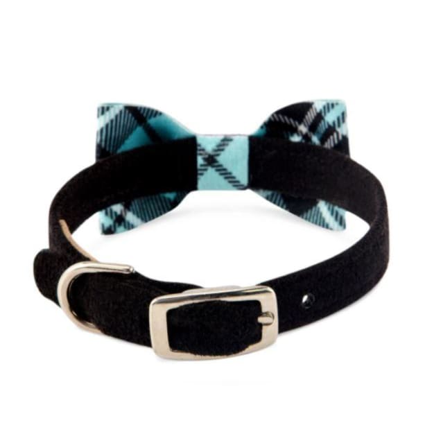 Scotty Bow Tie Collar Ultrasuede Tiffi Plaid Collar NEW ARRIVAL