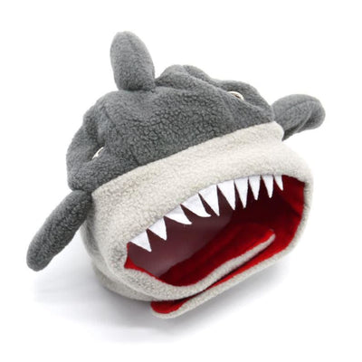 Furry Shark Dog Hat clothes for small dogs, cute dog apparel, cute dog clothes, dog apparel, DOG HATS