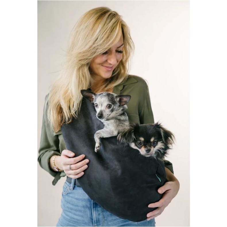 The Clairence Ultra-Suede Snuggit Dog Sling Carrier NEW ARRIVAL
