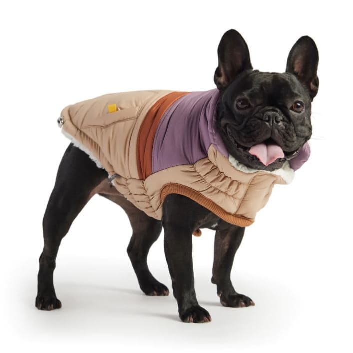 Sand Retro Elasto-Fit Puffer Coat Dog Apparel NEW ARRIVAL