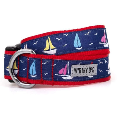- Sailboats Collar & Leash Collection bling dog collars cute dog collar dog collars fun dog collars leather dog collars