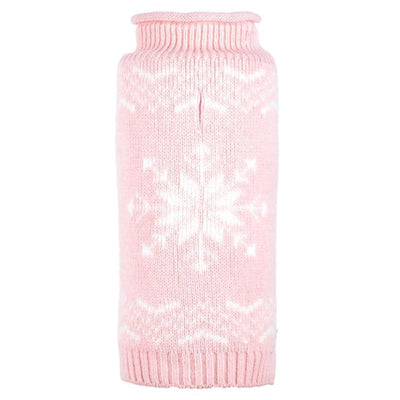 - Icy Pink Snowflake Roll Neck Dog Sweater clothes for small dogs cute dog apparel cute dog clothes dog apparel dog hoodies