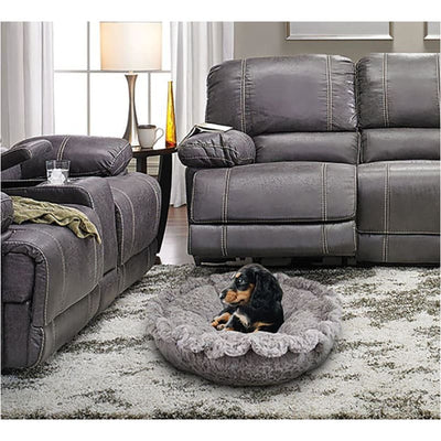 Serenity Gray Cuddle Pod burrow beds for dogs, dog nest, dog snuggle beds