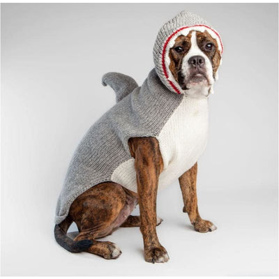 Shark Hooded Wool Dog Sweater clothes for small dogs, cute dog apparel, cute dog clothes, dog apparel, dog hoodies