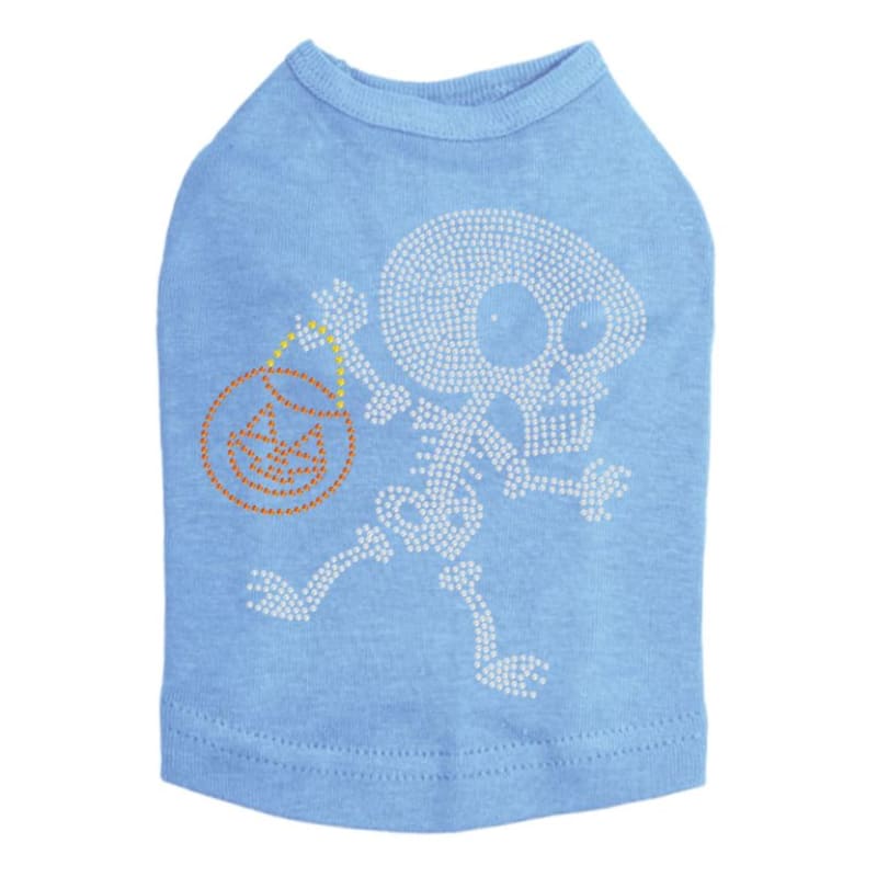 Trick or Treat Skeleton Rhinestone Dog Tank Top Dog Apparel clothes for small dogs, cute dog apparel, cute dog clothes, dog apparel, MORE 