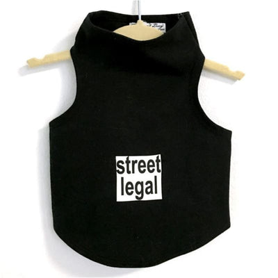 Street Legal Dog Tank Top clothes for small dogs, cute dog apparel, cute dog clothes, dog apparel, dog sweaters