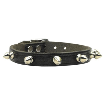 - Geniune Leather Spikes Dog Collar
