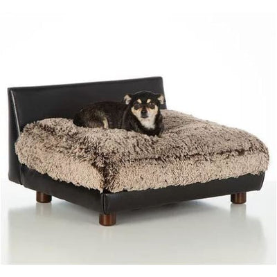 - Orthopedic Shaggy Frosted Brown Soho Roma Dog Bed