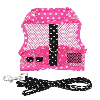 - Sunglasses Pink and Black Dog Harness & Matching Leash dog harnesses harnesses for small dogs