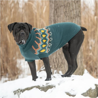Teal Heritage Dog Sweater Dog Apparel NEW ARRIVAL