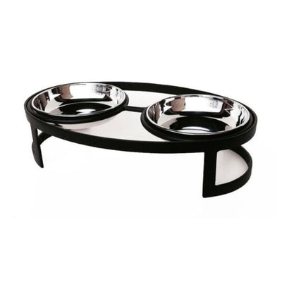 - Tiny Oval Double Diner Dog Feeder NEW ARRIVAL
