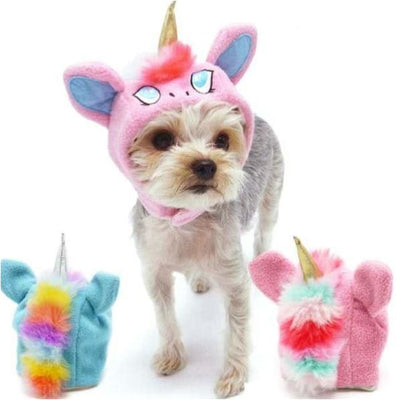 - Plush Unicorn Hat for Dogs