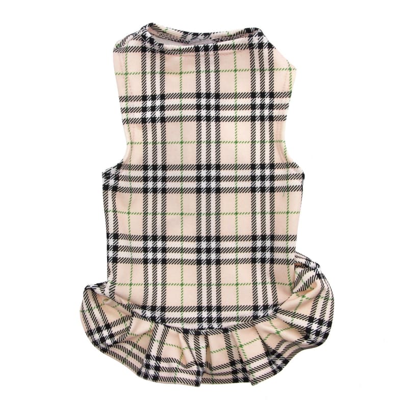 London Plaid Ultimate Under Wrapper Dress clothes for small dogs, cute dog apparel, cute dog clothes, cute dog dresses, dog apparel