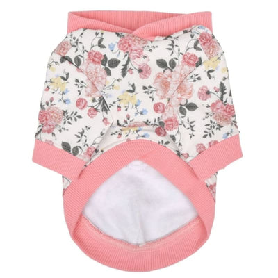 Ivory & Pink Calla Dog Hoodie NEW ARRIVAL, PUPPIA