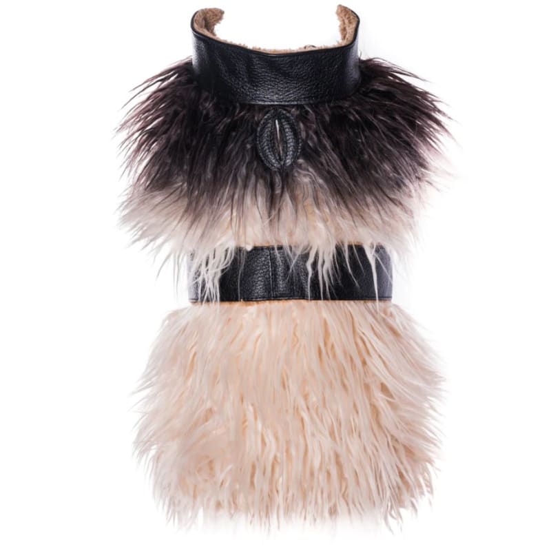 Wildest One Mink Faux Fur & Genuine Leather Vest MADE TO ORDER, NEW ARRIVAL