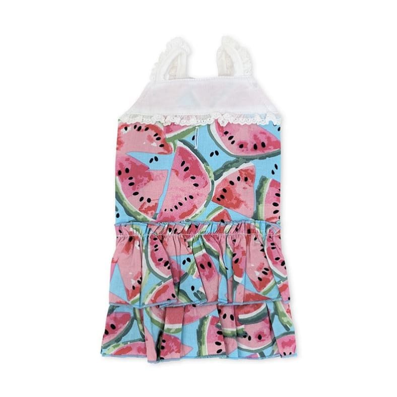 Watermelon Delight Dog Dress Dog Apparel clothes for small dogs, COATS, cute dog apparel, cute dog clothes, cute dog dresses