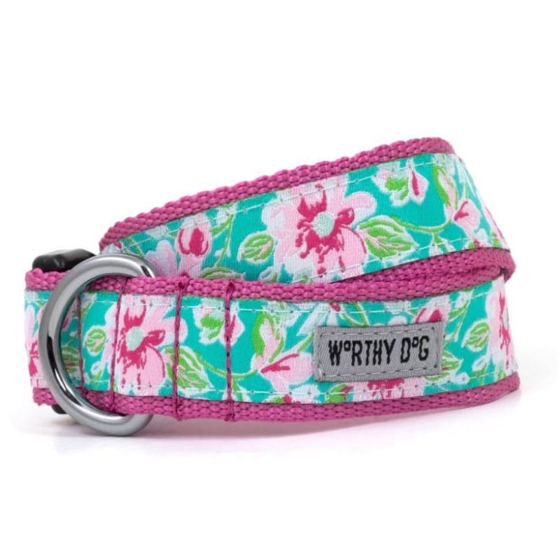 Watercolor Floral Collar & Leash Collection bling dog collars, cute dog collar, dog collars, fun dog collars, leather dog collars