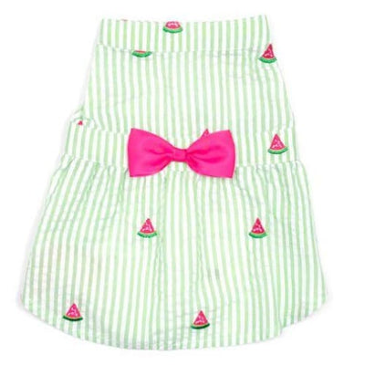 - Green Stripe Watermelon Dog Dress NEW ARRIVAL