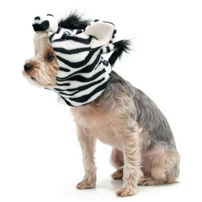 Furry Zebra Dog Hat clothes for small dogs, cute dog apparel, cute dog clothes, dog apparel, DOG HATS