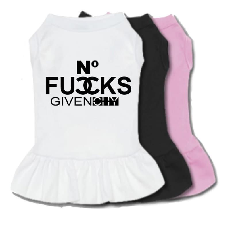 No F’s Given Dog Dress MADE TO ORDER, NEW ARRIVAL